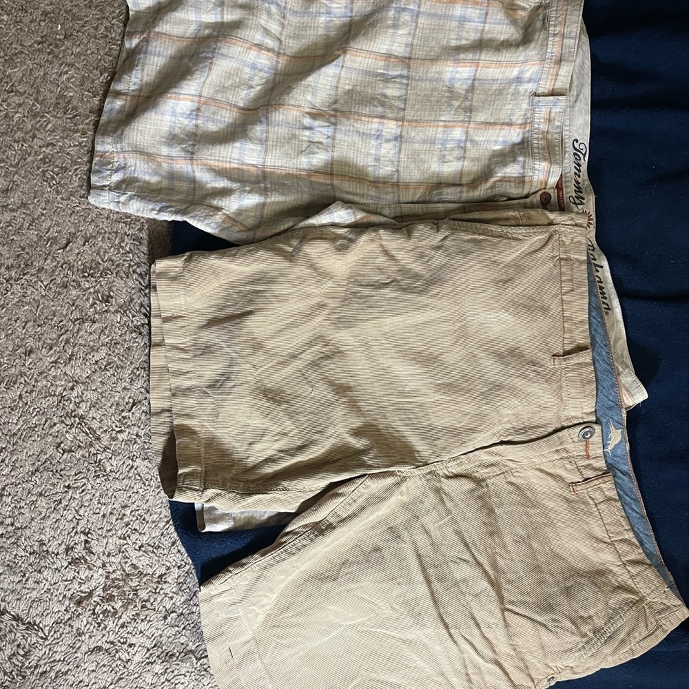 Two pairs of Tommy Bahama Men’s dress shorts size 38 (both)